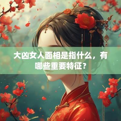 大凶女人面相是指什么，有哪些重要特征？