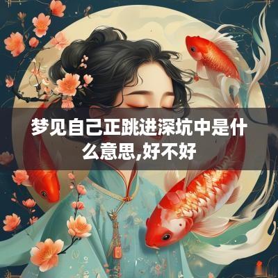 梦见自己正跳进深坑中是什么意思,好不好