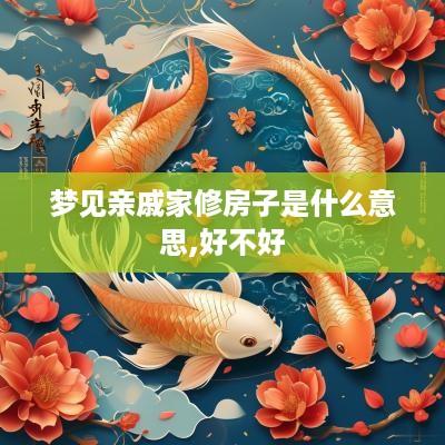 梦见亲戚家修房子是什么意思,好不好