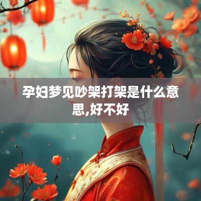 孕妇梦见吵架打架是什么意思,好不好