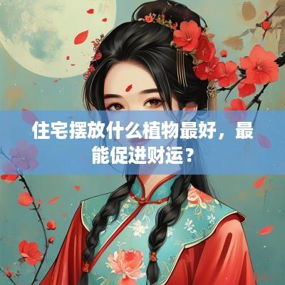 住宅摆放什么植物最好，最能促进财运？