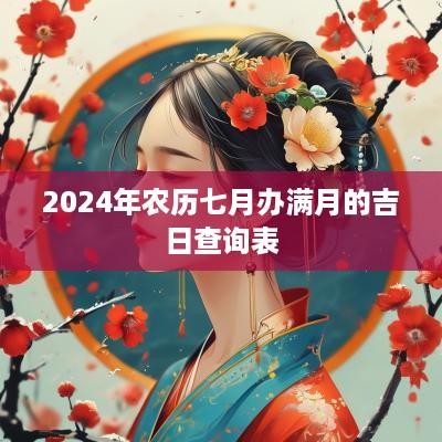 2025年农历七月办满月的吉日查询表