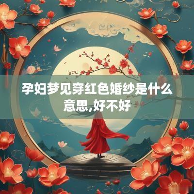 孕妇梦见穿红色婚纱是什么意思,好不好