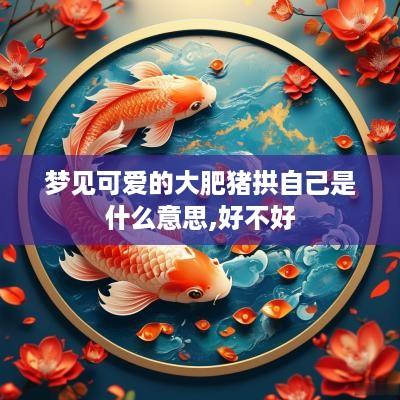 梦见可爱的大肥猪拱自己是什么意思,好不好