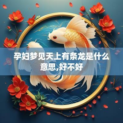 孕妇梦见天上有条龙是什么意思,好不好