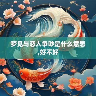 梦见与恋人争吵是什么意思,好不好