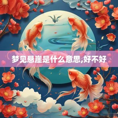 梦见悬崖是什么意思,好不好