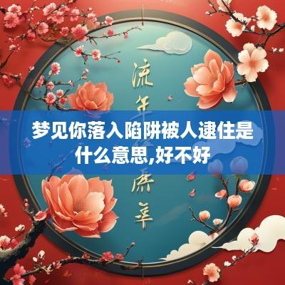 梦见你落入陷阱被人逮住是什么意思,好不好