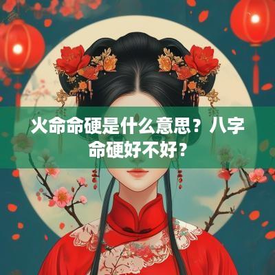 火命命硬是什么意思？八字命硬好不好？