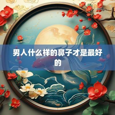 男人什么样的鼻子才是最好的
