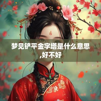 梦见铲平金字塔是什么意思,好不好