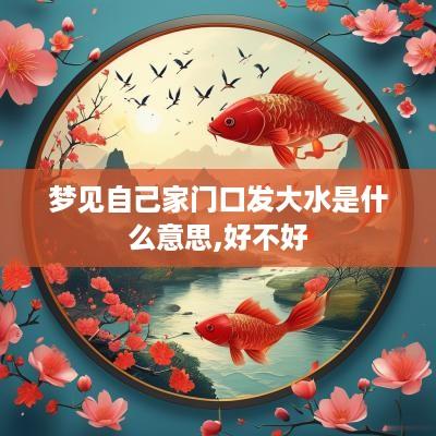 梦见自己家门口发大水是什么意思,好不好