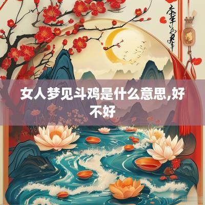 女人梦见斗鸡是什么意思,好不好