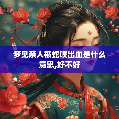 梦见亲人被蛇咬出血是什么意思,好不好
