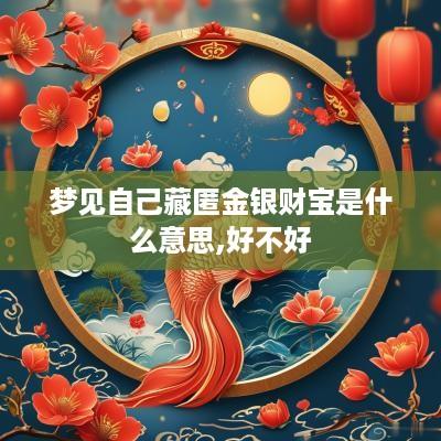 梦见自己藏匿金银财宝是什么意思,好不好