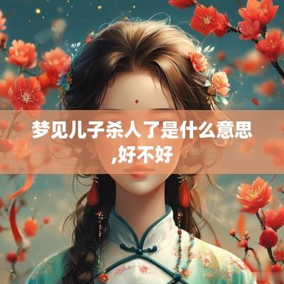 梦见儿子杀人了是什么意思,好不好