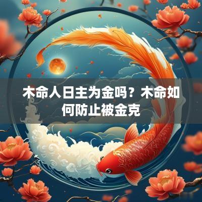 木命人日主为金吗？木命如何防止被金克