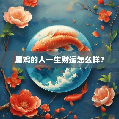 属鸡的人一生财运怎么样？
