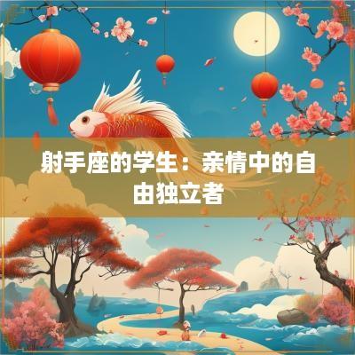 射手座的学生：亲情中的自由独立者