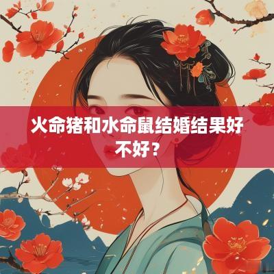 火命猪和水命鼠结婚结果好不好？