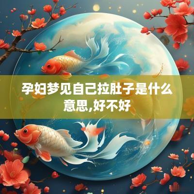 孕妇梦见自己拉肚子是什么意思,好不好