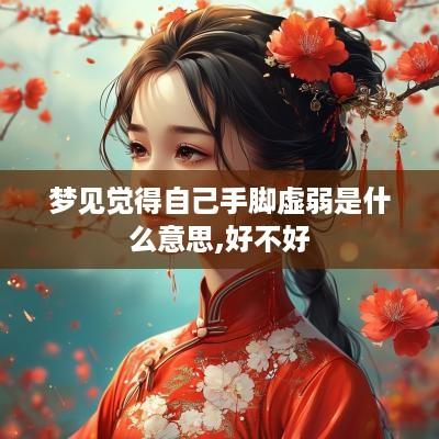 梦见觉得自己手脚虚弱是什么意思,好不好