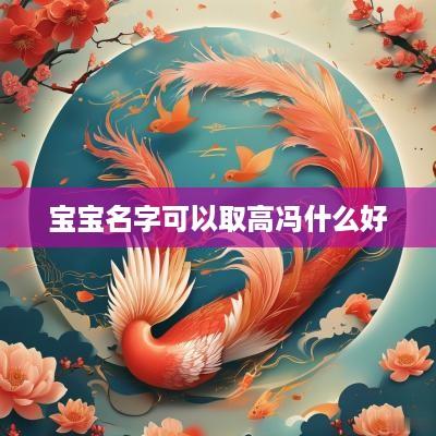 宝宝名字可以取高冯什么好