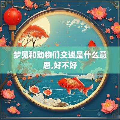 梦见和动物们交谈是什么意思,好不好