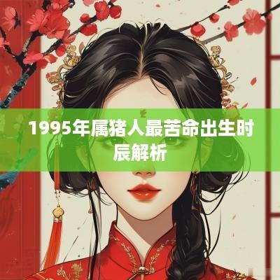 1995年属猪人最苦命出生时辰解析