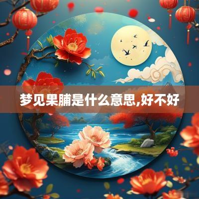 梦见果脯是什么意思,好不好