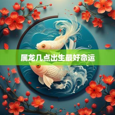 属龙几点出生最好命运