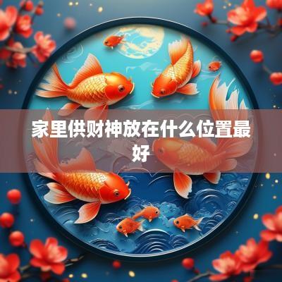 家里供财神放在什么位置最好