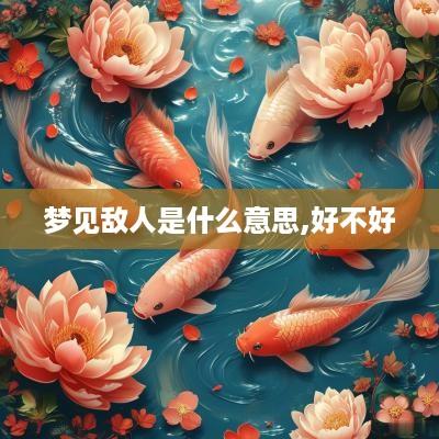 梦见敌人是什么意思,好不好