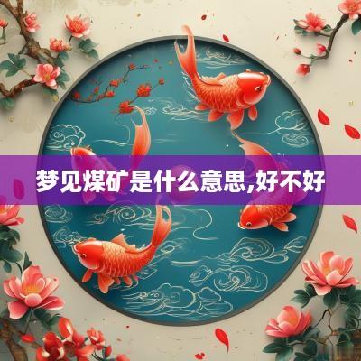 梦见煤矿是什么意思,好不好