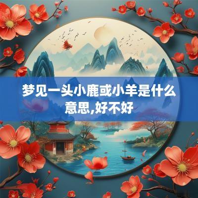 梦见一头小鹿或小羊是什么意思,好不好