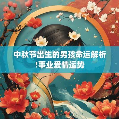 中秋节出生的男孩命运解析!事业爱情运势