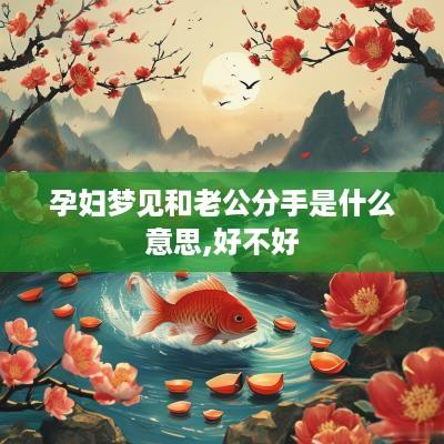 孕妇梦见和老公分手是什么意思,好不好