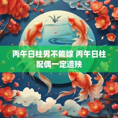 丙午日柱男不能嫁 丙午日柱配偶一定遭殃