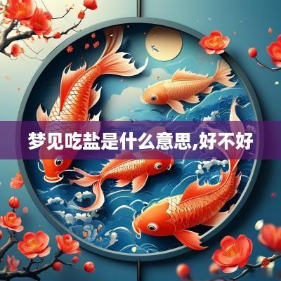 梦见吃盐是什么意思,好不好