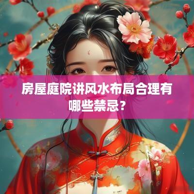 房屋庭院讲风水布局合理有哪些禁忌？