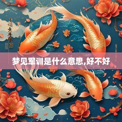梦见军训是什么意思,好不好