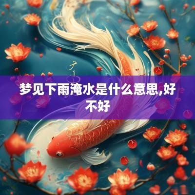 梦见下雨淹水是什么意思,好不好