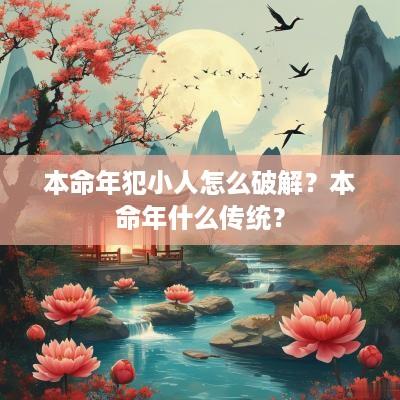 本命年犯小人怎么破解？本命年什么传统？