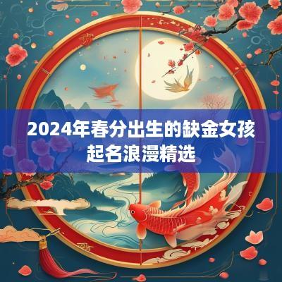 2025年春分出生的缺金女孩起名浪漫精选