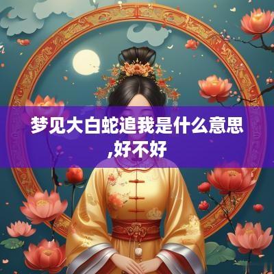 梦见大白蛇追我是什么意思,好不好