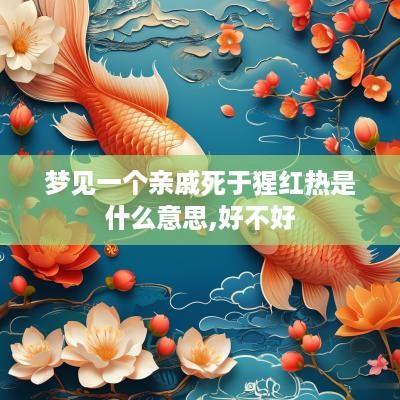 梦见一个亲戚死于猩红热是什么意思,好不好
