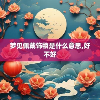 梦见佩戴饰物是什么意思,好不好