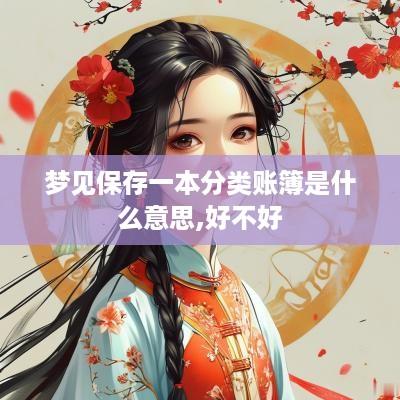 梦见保存一本分类账簿是什么意思,好不好