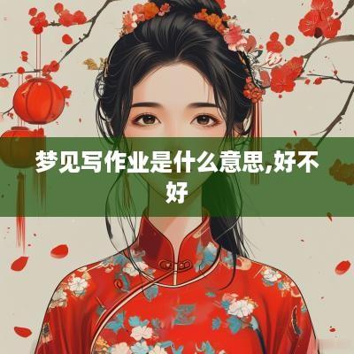 梦见写作业是什么意思,好不好