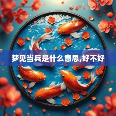 梦见当兵是什么意思,好不好